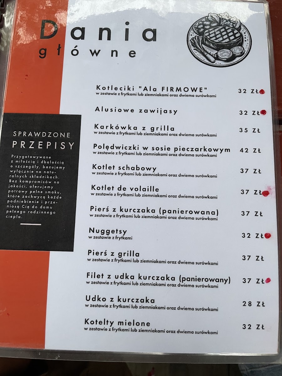 Menu Zajazd Alusia-1